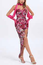 Buz Sequin Flower Embroidery Maxi Dress | Dress In Beauty